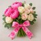 Designer’s Shop WR 63-5201 Spring Summer Pink Wild Rose floral wired edge ribbons (2.5" x 10 yards)